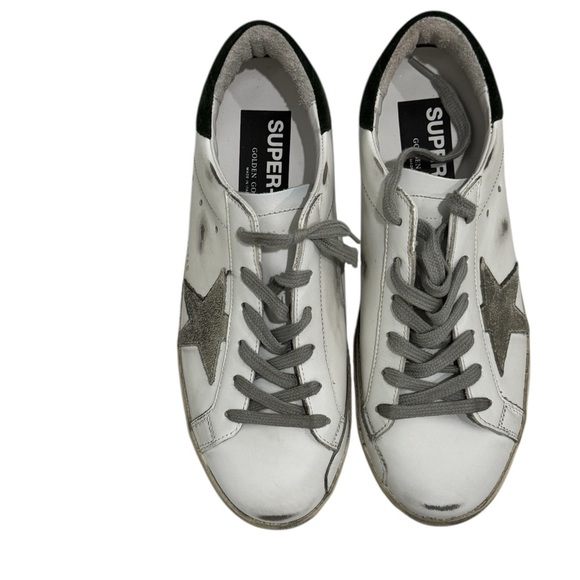 Golden Goose Women's Super Star White Leather Military NIB - Picture 4 of 11